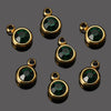 Titanium Steel Rhinestone Birthstone Pendant Jewelry Accessories With Electroplating
