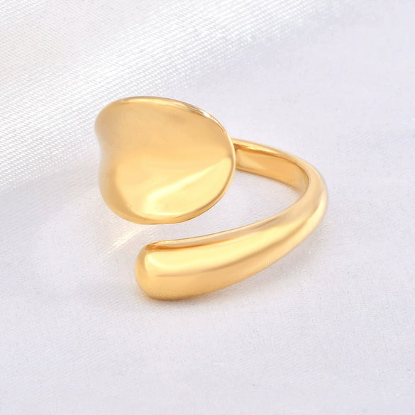 Titanium Steel Ring And Bracelet With Animal Zodiac U Shaped Geometric Pattern Electroplated Minimalist Style For Women