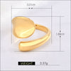 Titanium Steel Ring And Bracelet With Animal Zodiac U Shaped Geometric Pattern Electroplated Minimalist Style For Women