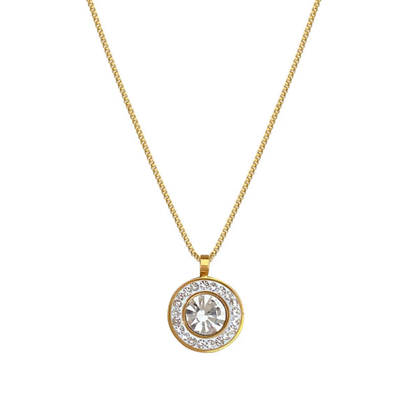 Titanium Steel Ring And Necklace With Geometric Pattern Electroplating For Unisex Cartoon And Plant Flowers Style