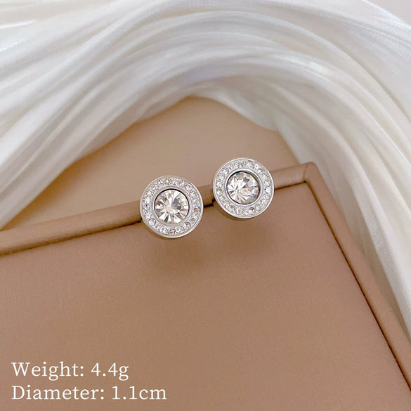 Titanium Steel Ring And Necklace With Geometric Pattern Electroplating For Unisex Cartoon And Plant Flowers Style