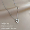 Titanium Steel Ring And Necklace With Geometric Pattern Electroplating In Cartoon Style For Unisex