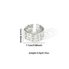 Titanium Steel Ring Leaves Love Hollow Design Geometric Electroplated Unisex