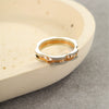 Titanium Steel Ring Light Luxury Style Geometric Electroplated Unisex Jewelry