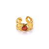 Titanium Steel Ring Plated With Gold Geometric U Shape Women's Style