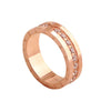 Titanium Steel Ring With Constellation Pattern Electroplated For Men And Women