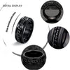 Titanium Steel Rotating Decompression Chain Ring Jewelry With Geometric Design