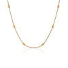 Titanium Steel Round Bead Clavicle Chain Necklace Electroplated Fashion Jewelry