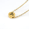316L Stainless Steel Round Constellation Symbol Pendant Necklace For Women