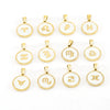 316L Stainless Steel Round Shell Constellation Necklace For Women With Vacuum Plating
