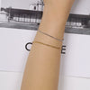 Titanium Steel Round Snake Bone Chain Electroplated Adjustable Hand Jewelry Geometric Style Bracelet For Women And Unisex