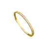Titanium Steel Round Zircon Minimalist Retro Electroplated Bracelet