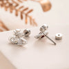 Titanium Steel Saturn Earrings With Zircon For Women
