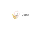 Titanium Steel Screw Rod Zircon Nose Nail Jewelry
