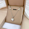 Titanium Steel Shell Fourleaf Flower Normcore Style Electroplating Unisex Cartoon Geometric Necklace