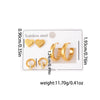Titanium Steel Simple Geometric Electroplating Women's Earrings
