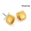 Titanium Steel Simple High End Sense Starfish Geometric Flower Earrings With Electroplating For Women