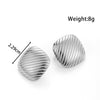 Titanium Steel Simple High End Sense Starfish Geometric Flower Earrings With Electroplating For Women