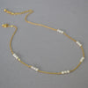 Titanium Steel Simple Style Pearl Geometric Necklace
