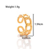 Titanium Steel Simple Versatile Hollow Pattern Ring And Adjustable Bracelet With Electroplating