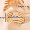 Titanium Steel Simple Versatile Hollow Pattern Ring And Adjustable Bracelet With Electroplating