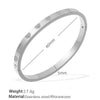 316L Stainless Steel Sixpointed Star Buckle Bracelet 18K Goldplated With Zircon