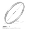 316L Stainless Steel Sixpointed Star Buckle Bracelet 18K Goldplated With Zircon