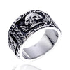 Titanium Steel Skull Ring For Men Electroplated
