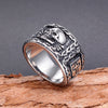 Titanium Steel Skull Ring For Men Electroplated