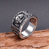 Titanium Steel Skull Ring For Men Electroplated