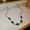 Titanium Steel Snake Bone Chain Necklace For Women Electroplated Simple Fashion