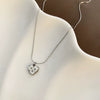 Titanium Steel Snake Bone Chain Necklace With Geometry Pendant For Women Real Gold Plating