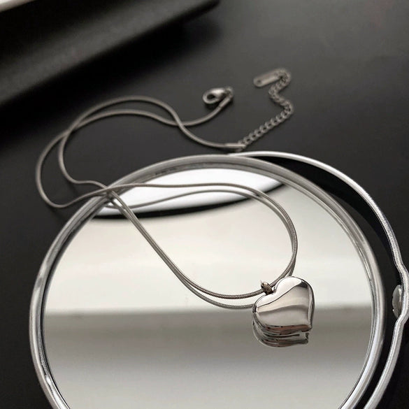 Titanium Steel Snake Bone Chain Women's Cold Style Geometric Light Luxury Clavicle Necklace