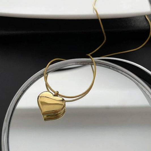 Stainless Steel Snake Bone Chain Women's Cold Style Geometric Light Luxury Clavicle Necklace