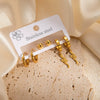 Titanium Steel Snakeshaped Electroplated Women's Light Luxury Style Earrings