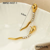 Titanium Steel Snakeshaped Jewelry With Constellation And Zodiac Patterns Electroplated For Women