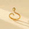 Titanium Steel Snakeshaped Jewelry With Constellation And Zodiac Patterns Electroplated For Women