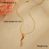 Titanium Steel Snakeshaped Jewelry With Constellation And Zodiac Patterns Electroplated For Women