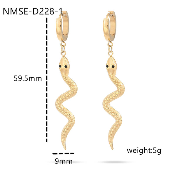 Titanium Steel Snakeshaped Jewelry With Constellation And Zodiac Patterns Electroplated For Women