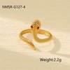 Titanium Steel Snakeshaped Jewelry With Constellation And Zodiac Patterns Electroplated For Women