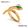 Titanium Steel Snakeshaped Jewelry With Constellation And Zodiac Patterns Electroplated For Women
