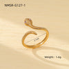 Titanium Steel Snakeshaped Jewelry With Constellation And Zodiac Patterns Electroplated For Women