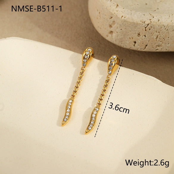 Titanium Steel Snakeshaped Jewelry With Constellation And Zodiac Patterns Electroplated For Women