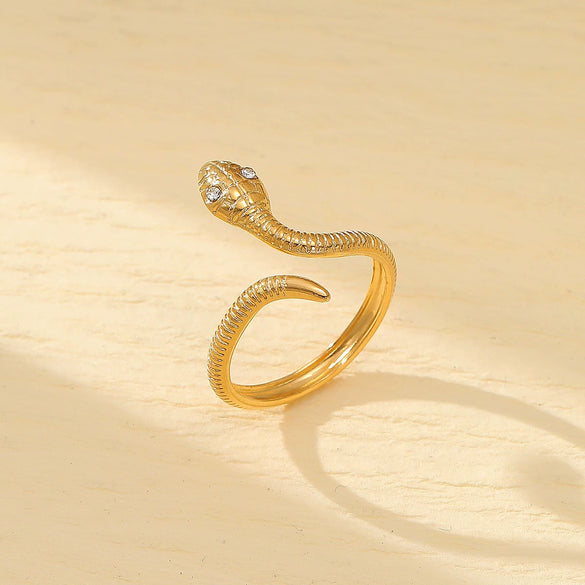 Titanium Steel Snakeshaped Jewelry With Constellation And Zodiac Patterns Electroplated For Women
