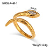 Titanium Steel Snakeshaped Jewelry With Constellation And Zodiac Patterns Electroplated For Women