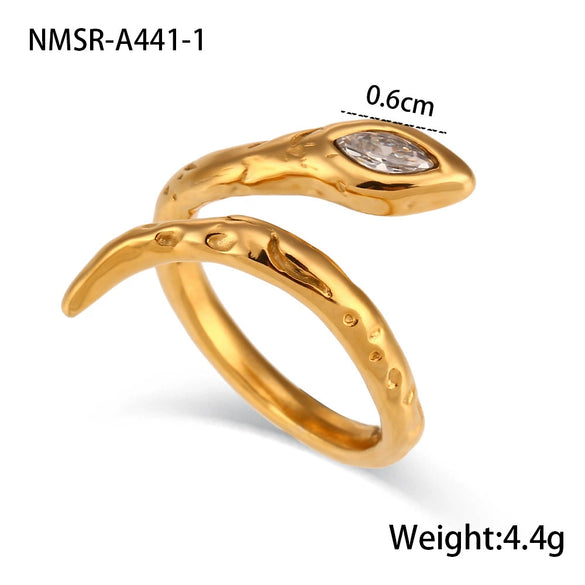 Titanium Steel Snakeshaped Jewelry With Constellation And Zodiac Patterns Electroplated For Women