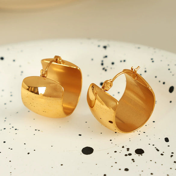 316L Stainless Steel Spherical Fashion Retro Geometric Electroplated Women's Earrings