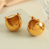 316L Stainless Steel Spherical Fashion Retro Geometric Electroplated Women's Earrings