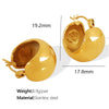 316L Stainless Steel Spherical Fashion Retro Geometric Electroplated Women's Earrings