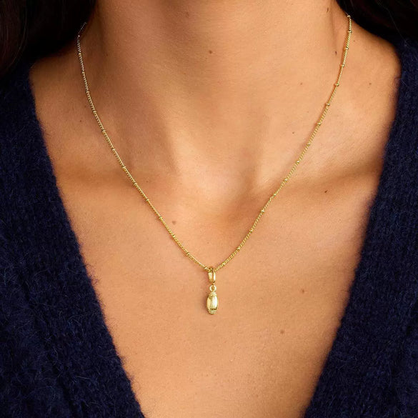 Titanium Steel Sports Pendant Necklace With Geometric Pattern And Vacuum Plating For Women